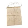 AQUI VÊ A NOIVA Burlap Bunting Banners Garland Kit para decoração de pano de fundo rústico casamento do vintage