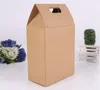 Brown Kraft Paper Bag Foldable Tea Food Packing Bags Candy Gift Wrap Box Handbag For Wedding Party Favor Supplies 1 2hq YY