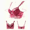 Sexy lace sutiãs maiores tamanhos para mulheres super push up bralette top set plus size sem costura floral brassiere com algodão de renda