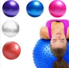 65cm Yoga Stabilitet Ball Point Massage Bollar Uppblåsbara Yoga Exercise Balls Pilates Fitness Ball Balancing Trainer Ball