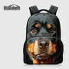 Cat Dog Backpack For Middle School Students Women Rucksack 17 Inch Canvas Quality Schoolbags Bookbags Animal Bagpacks Children Daypacks Pack