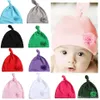 Natale Neonate Cappello Fiore Nodo Copricapo Bambino Bambino Bambini Berretti Turbante Cappelli Accessori per capelli per bambini 10 colori 14226