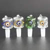 Färgglada Heady Glass Eye Bowl Vattenrör för Bongs Hookahs med Man 14mm Dab Rigs