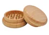 Wooden Tobacco Grinder Herb Spice Handle Grinder Crusher 53mm 2 Parts for Smoking Rolling Machine Smoking Pipe Supplier
