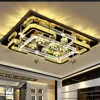 Modern Simple Creative Rectangular Bubble Column LED Flower Crystal Ceiling Lamps For Living Room Bedroom Restaurant Hotel Villas Bar