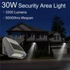 30W LEDの壁パックライトスリムデザインの調節可能なヘッド5000K 200W HPS / HIDの交換屋外のウォールランプLEDセキュリティ投光照明エリアライト