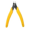 Flush Cutter Electrical Wire Cable Cutter Jewelry Side Snips Flush Pliers Mini Cutting Pliers Hand Tools (Yellow)