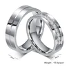 Wedding Ring 6mm 316L Stainless steel Couple RingWedding Bands Rings for Women Men Love Stainless Steel CZ Promise Jewelry7970996