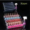 Schöner Großhandel 2018 Kostenloser Versand Acryl-Nagellack-Halter-Display-Make-up-Ständer-Organizer-Speicher-klares Rack