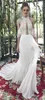 Vino Beach Julie A Line Dresses Böhmen Sexig rygglös spets Applique Halter Neck Bridal Glowns Boho Chiffon Wedding Dress Pplique