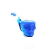 Skull Colorful Silicone Mini Rökning Pipe Glass Bowl Beautiful Color High Quality Innovative Unique Design Easy Cleaning Carry DHL