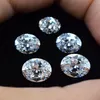 0 1Ct-8 0Ct2 4MM-10 14MM Oval Cut With Certificate D F Color VVS Clarity Perfect 3EX Cut Loose Synthetic Lab Diamond Moissanite 299u