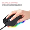 Game Mouse for Desktop Notebook 4800DPI 6 Knappar RGB 7 Färger Back Light Wired Computer Mouse Gamer for Gaming Mause PC Notebook Mice