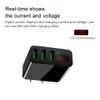 Portable 3 USB Port Phone Wall Charger Adapter With LED Display EU/US Plug Smart Quick Charging for iPhone iPad Samsung Xiaomi