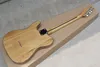 Guitarra elétrica do corpo de madeira natural da cor ASH com Pickguard preto, Maple Fretboard, hardware do cromo, oferecendo serviços personalizados