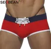 Costumi da bagno da uomo di marca Seobean Custodia per pene gay Nuovi costumi da bagno da uomo Costumi da bagno da spiaggia Abbigliamento da nuoto Boxer da uomo di alta qualità