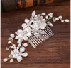 Diademas Ninas 2018 Wedding Flower Hair Combs Hairstyles Pearl Bridal Headpieces Dla Kobiet Akcesoria Do Włosów Acessorio Para Cabelo Hot