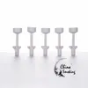 DHL Adjustable Ceramic Nail Double Jointed 10mm 14mm 18mm For Glass Bong Water Pipes Ceramic Tips