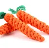 High Quality Pet Dog Toy Carrot Shape Rope Puppy Chew Toys Teath Cleaning Outdoor Fun Training 22cm9604045