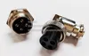 Anslutningar, 90 graders vinklad XLR 4PIN Aviation Plug Man Kvinna Panel Power Chassi Metal Adapter Connector 16mm / 10sets