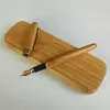 Sıcak Satış Bambu Lüks Dolma Kalem Mürekkep İş Hediyeler için 0.5mm Dekorasyon Yazma Ofis Tükenmez Kalem Kırtasiye 8702