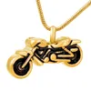 IJD8605 316L Rostfritt Stål Vintage Motorcykel Biker Pendant Cremation Smycken Keepsake Memorial Urn Halsband för aska