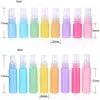 10ml 30ML Atomizador vazio garrafa de plástico colorido Spray Fragrance Perfume Perfume Amostra Garrafa Partido Viagem Maquiagem Tool