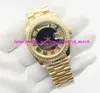 Luxury Watch New Sports Watchs DayDate 228206 Series 36mm 41mm Gold Roman Big Diamonds Siffror Dial Sapphire Automatic Movement Men Watch