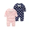 2018 Baby boy kleding lente herfst rompers body pakken katoen bowknot lange mouw baby jumpsuit baard gentleman infantil baby's3770250