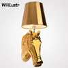 horse wall lamp modern wall sconce wall light The horse lamp Ma Tau bedside lamp bedroom sitting room aisle stairs corridor restaurant hotel