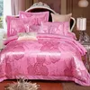 Colorful Luxury New Design Satin Bedding Sets Embroidery Cotton Bedding Set Queen King Size Bed Sheet Duvet Cover Pillow Cases 13 3732563