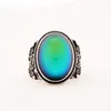 Wholesale Magic Changing Color Mood Ring Temperature Contral Emotion Feeling Rings Size 7/8/9 Zinc Alloy Rings for Women