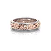 Rose Gold Plant Flower Ring Band Ringar Engagemang Ringar För Kvinnor Mode Smycken Kvinnor Ringar Mode Smycken