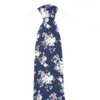 Corbata floral impresa algodón de los hombres flacos, boda, padrino de boda, partido