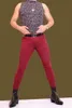 مثير الرجال الأزياء جينز مطاطا سروال رصاص عارضة لينة الراحة المشددة بنطلون المثيرة الملابس الداخلية نادي مثلي الجنس ارتداء زائد الحجم F73