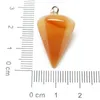 Partihandel 20st Mix Multi -STYLE PENDULUM SHAPE Natural Stone Charms Pendants Halsband Smycken Göra för kvinnor Tillbehör