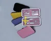 50sets / mycket snabb frakt 7st Portable Manicure Set Nail Care Clippers Saxar Travel Grooming Kits Slumpmässig Färg