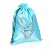 Portable Fine Embroidered Bra Underwear Travel Bags Drawstring Pouch Foldable Satin Cloth Storage Bag Women Reusable Dust Cover 10270e