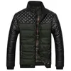 Men's Jackets Brand And Coats 4XL PU Patchwork Designer Men Outerwear Winter Fashion Male Clothing SA004