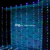 10 pezzi / lotto Led Waterfall String Curtain Light 6m * 3m 640 Leds Flusso d'acqua Decorazioni per le vacanze di Natale Fata String Lights Luci natalizie