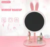 LED Touch Screen Makeup Mirror Professional one touch control Makeup Mirror Oval Desk Stand Cosmetic Mirror DHL free shipping