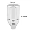 300 ml muurbevestiging douche vloeibare zeep dispenser shampoo dispensers hand voor gootsteen badkamer wasruimte hotel douchebad met een slot