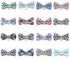 Barn Mode Formell Bomull Bow Tie Kid Klassisk Striped Bowties Färgglada Butterfly Bröllopsfest Bowtie Pet Tuxedo Slipsar