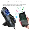 Schermo LCD da 1,4 pollici per auto Trasmettitore FM Bluetooth per auto Kit vivavoce wireless Supporto TF Card Lettore MP3 audio