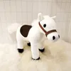 Brinquedos de pelúcia de qualidade Doll de 35 cm de cavalo branco para o Natal encheu a jornada para o presente do Dia das Crianças Oeste LA0004