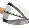 Roestvrij staal Rolling Cutter voor het maken van Croissant Brood Wiel Deeg Gebak Mes Houten Handvat Bakken Keukenmes C730