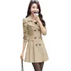 Sport Spring Autumn Double Breasted Long Outwear Women Trench Coat Ladies Casual Slim Windbreaker Coats AB455 2024 Hot Sale