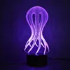 3D USB Led Visual Creative NightLight Fashion Sleeping Night Light Table Lamp Octopus Jellyfish Lamp Decor Lampara Light Fixture5870546