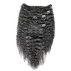 Perra peruana rizado rizado en extensiones barato peru afro rizado rizado cabello 100g 7 unids percha humana en extensiones