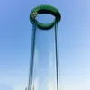 カラフルなボッツの頭のようなガラス跳ねる三重のDabのリグ10インチのストレートのタイプの水の管が14mmのボウルWp525